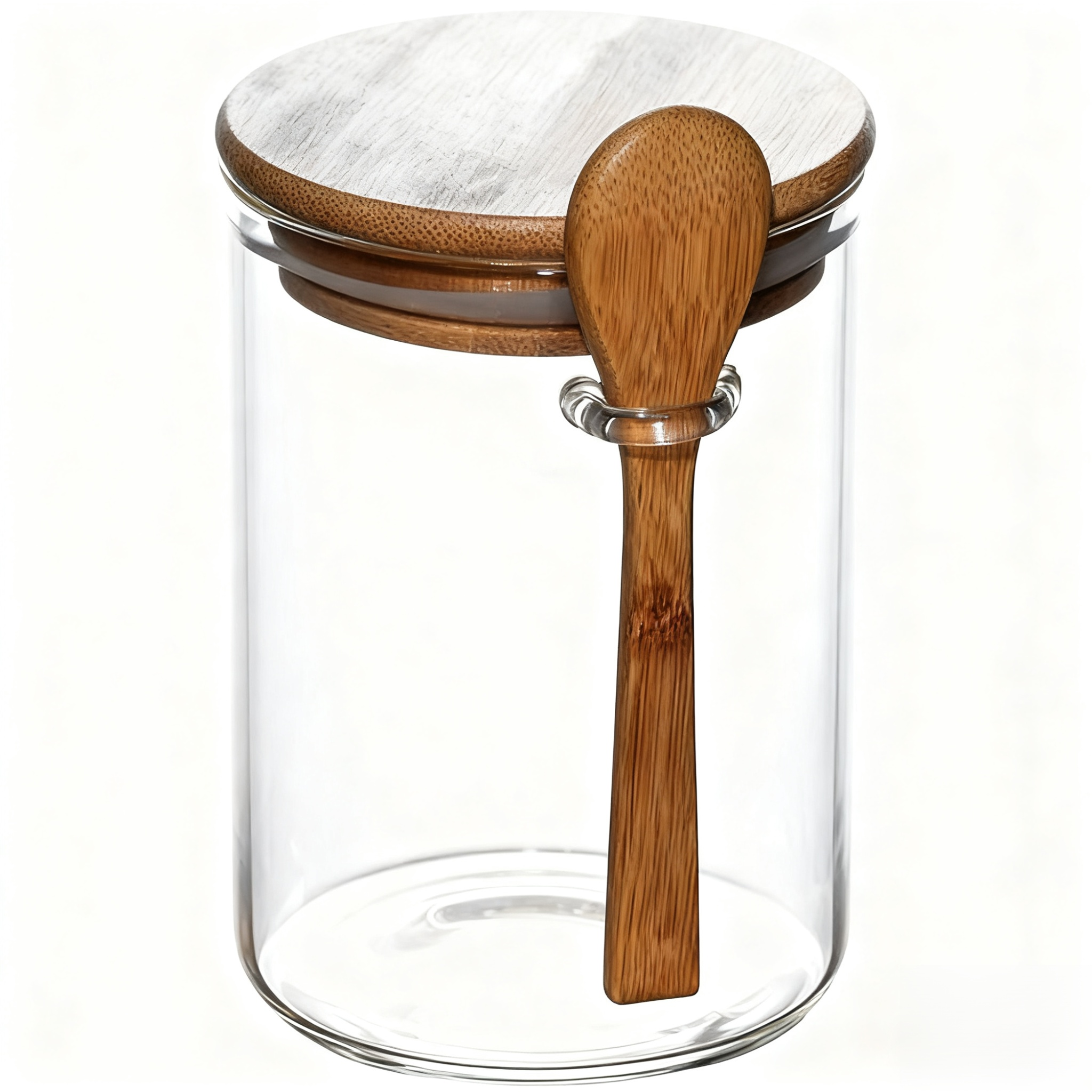 뚜껑이 있는 유리 밀폐 보관 용기