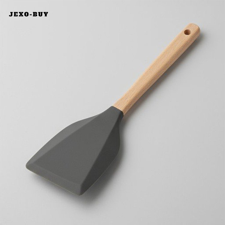 ไม้พายซิลิโคนสำหรับทำอาหารในครัวเรือนแบบไม่ติดกระทะ (แพ็ค 2 ชิ้น)