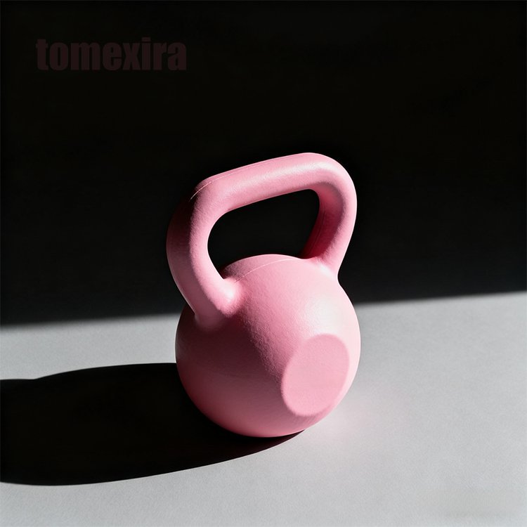 Stylová fitness kettlebell pro dívky v růžové barvě