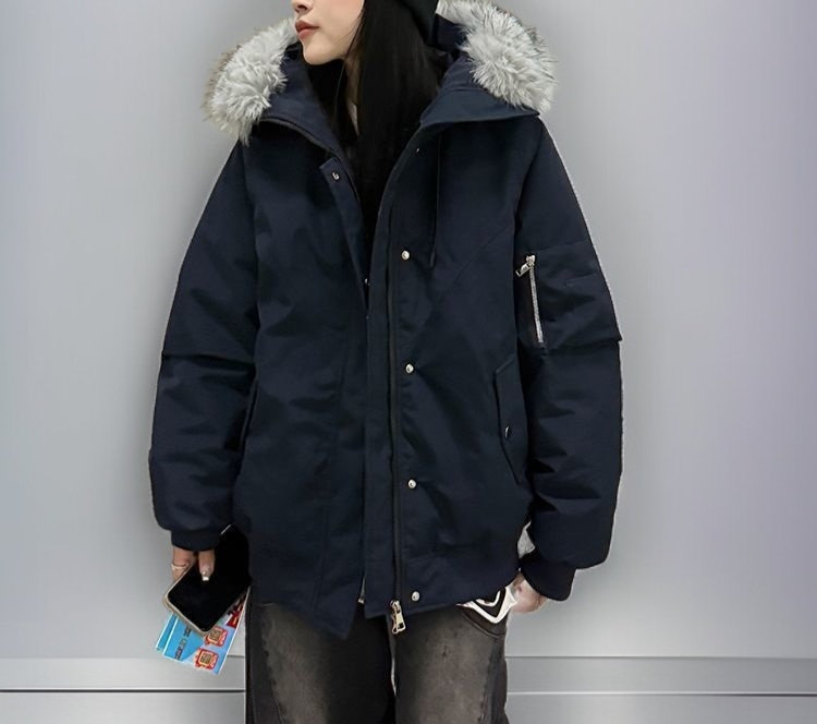 겨울철 여성용 면 의류 스타일링