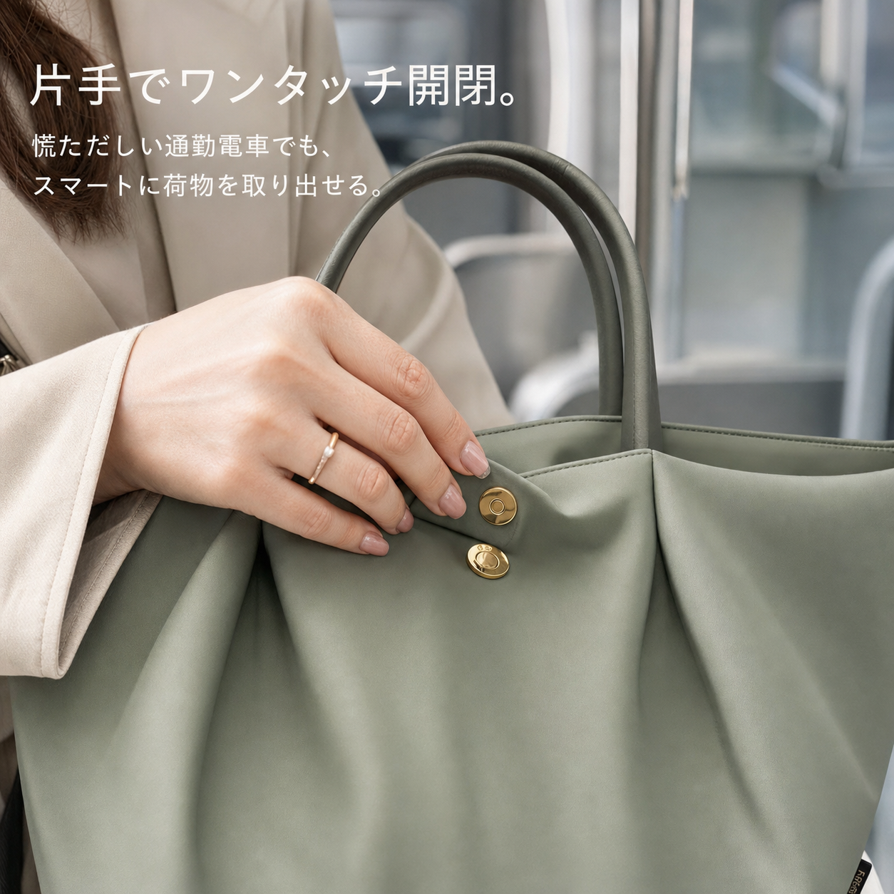 軽量防水2WAYショルダーバッグ お買い物に最適