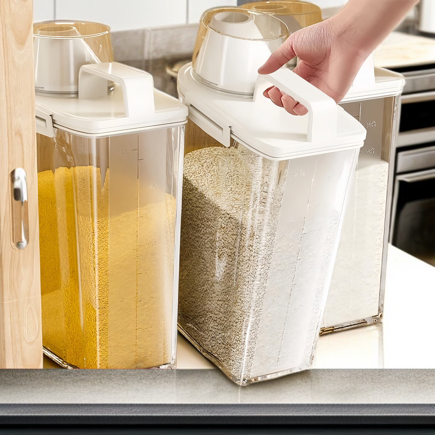 Dóza na rýži pro domácí použití