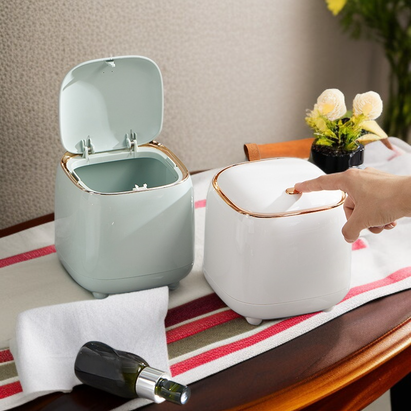 Luxuriöser Pump-Tisch-Mülleimer