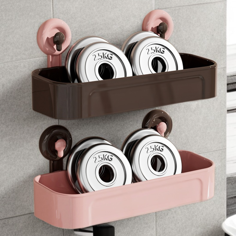 浴室免打孔壁掛吸盤置物架