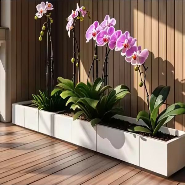 アルミ製ガーデンフラワーポットボックス