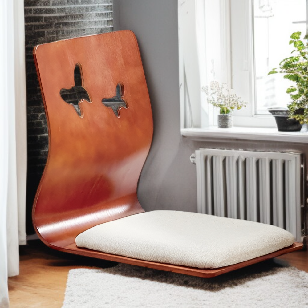 튼튼한 등받이 좌식의자