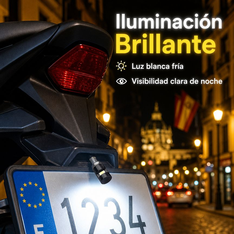 Luces LED de matrícula con tornillo para coches y motos, modelos 5630/5730, luz de reversa