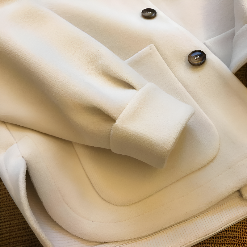 트렌디한 겨울 여성 울 코트 앞면