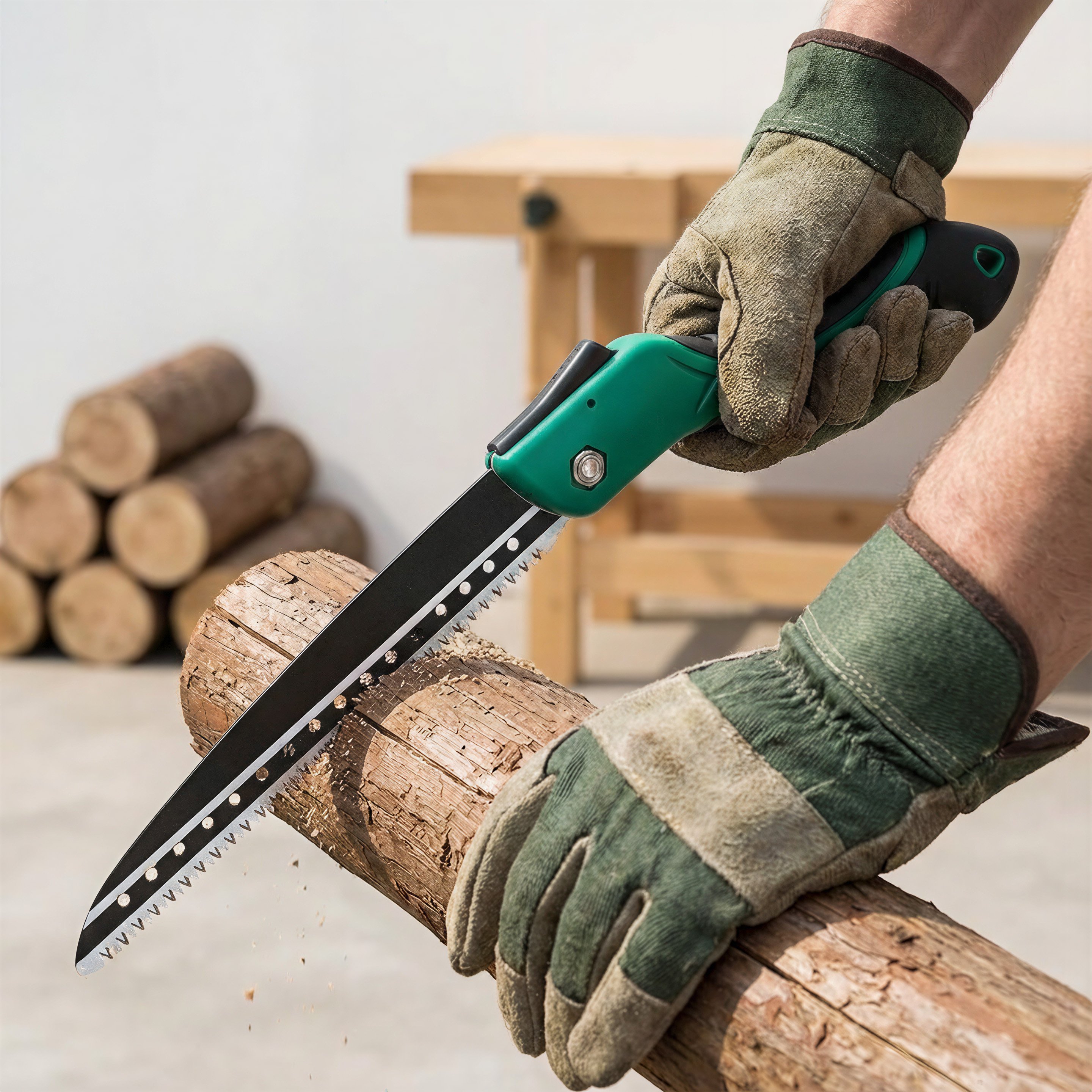 Zusammenklappbare Holz-Handsäge