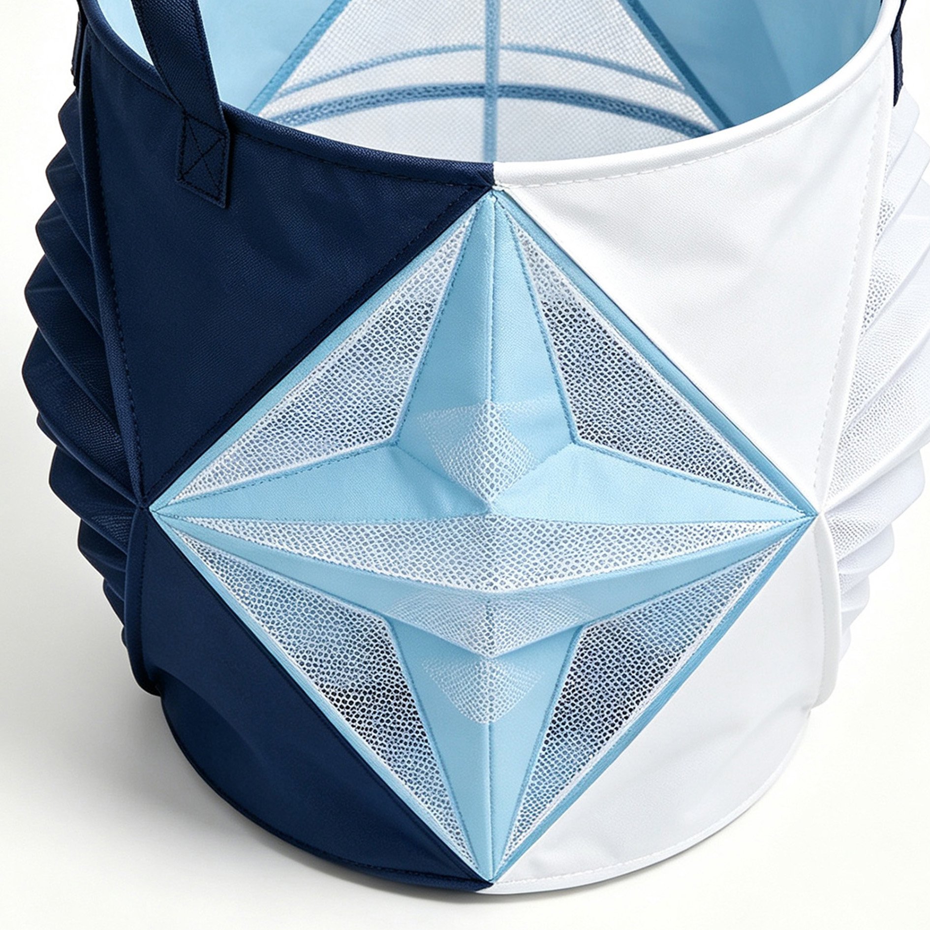 Starry Fabric Laundry Storage Bucket in modern laundry room
