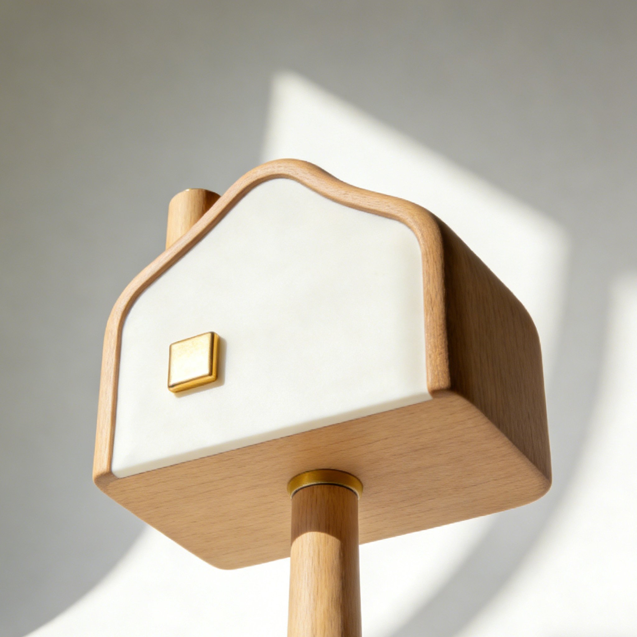 창의적인 원목 작은 집 모형