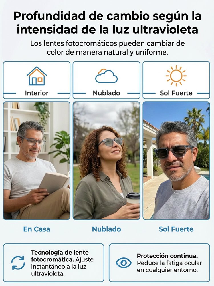 Gafas de presbicia transparentes y minimalistas con protección contra la luz azul