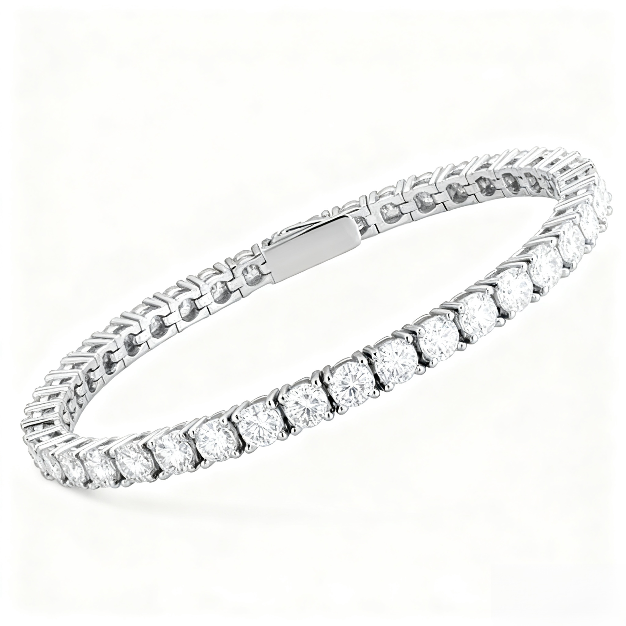 남성과 여성을 위한 풀 다이아몬드 모아사이트 팔찌, 커플 스타일