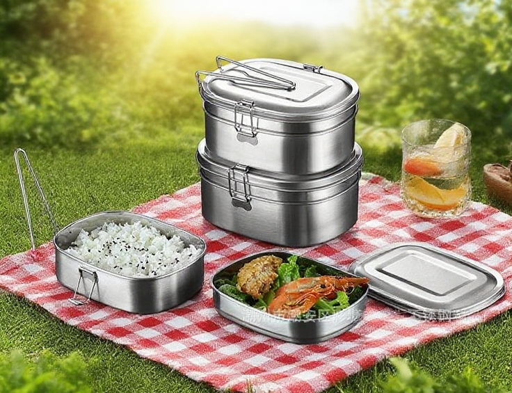 便攜304不銹鋼便當盒