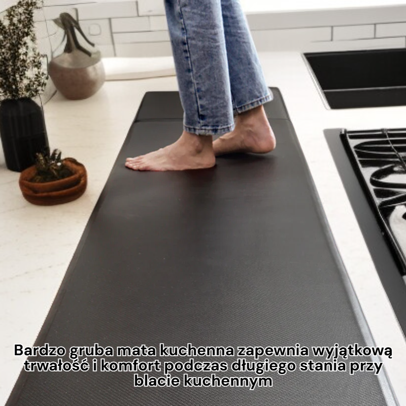 Bardzo gruba antypoślizgowa mata kuchenna