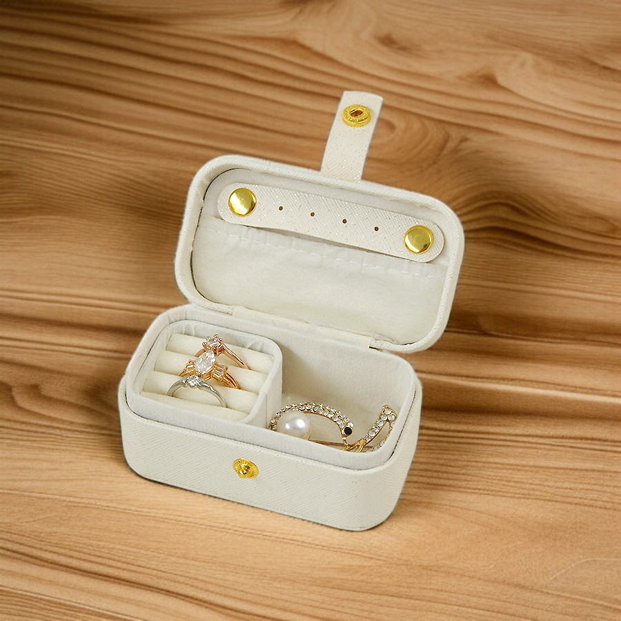 Kompakt utazó ékszerrendező doboz