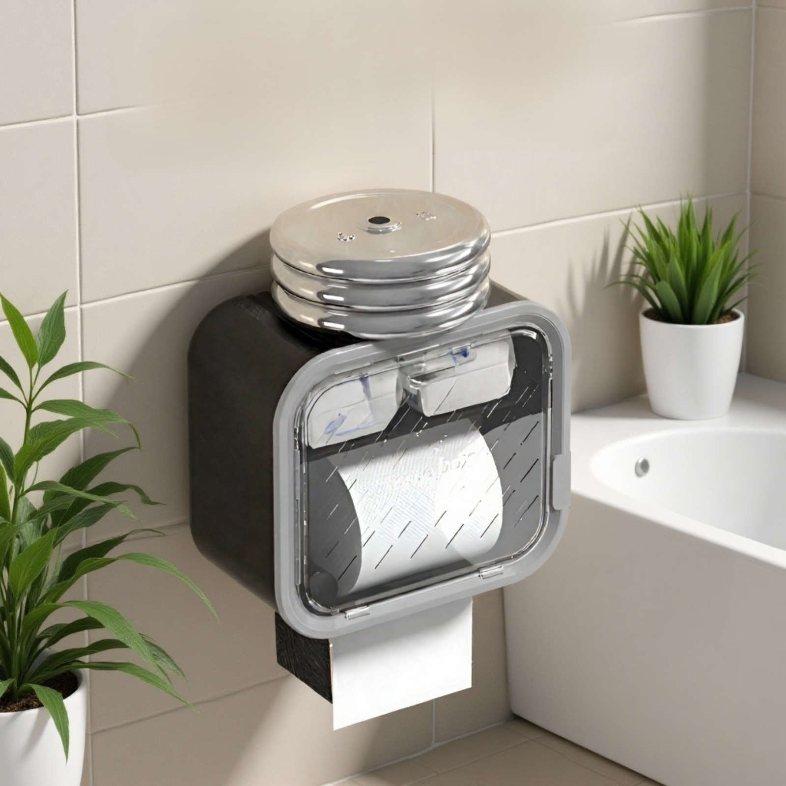 トイレットペーパーボックス、トイレットペーパーボックス、ティッシュホルダー、多機能収納ラック、ペーパーボックス、生理用ナプキン収納ボックス