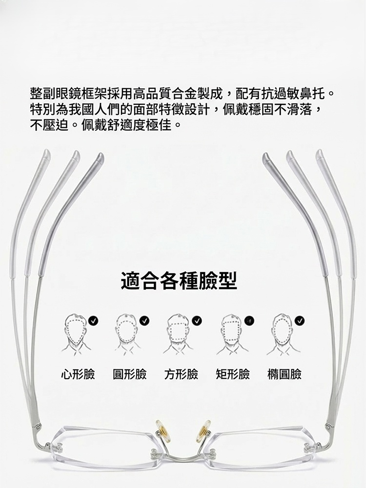 【設計師聯合打造】滿天星智慧變焦變色老花眼鏡
