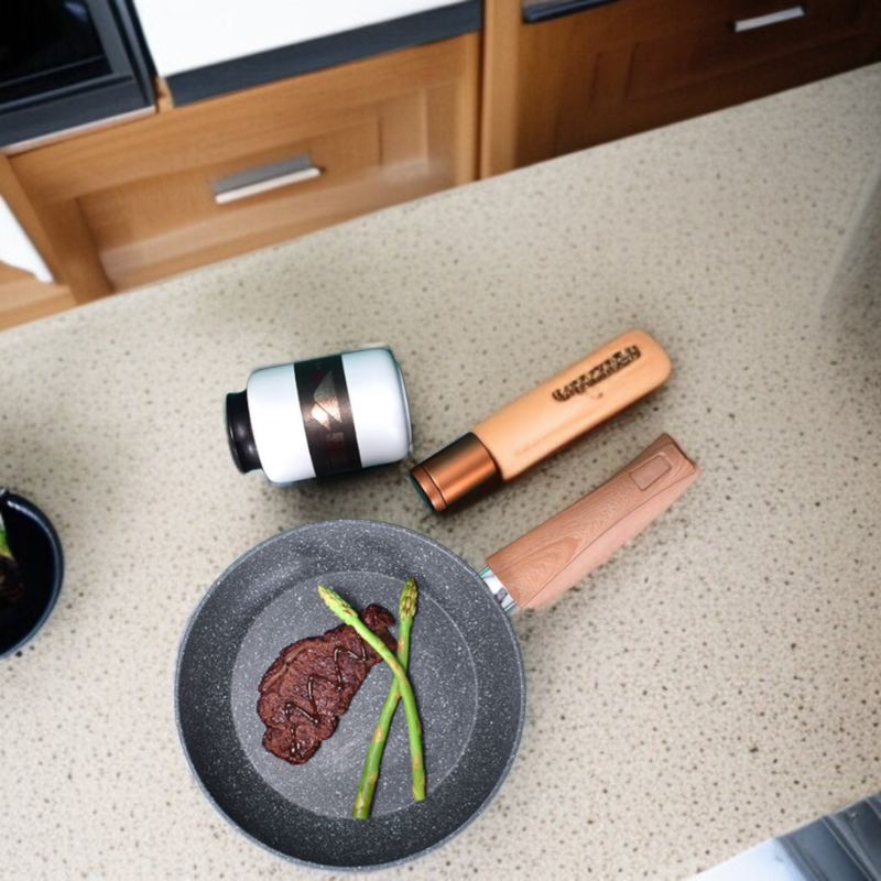 メディカルストーンフライパン、ノンスティックパン、家庭用フライパン、ステーキ＆エッグフライパン、ガスコンロ、電磁調理器、万能フライパン