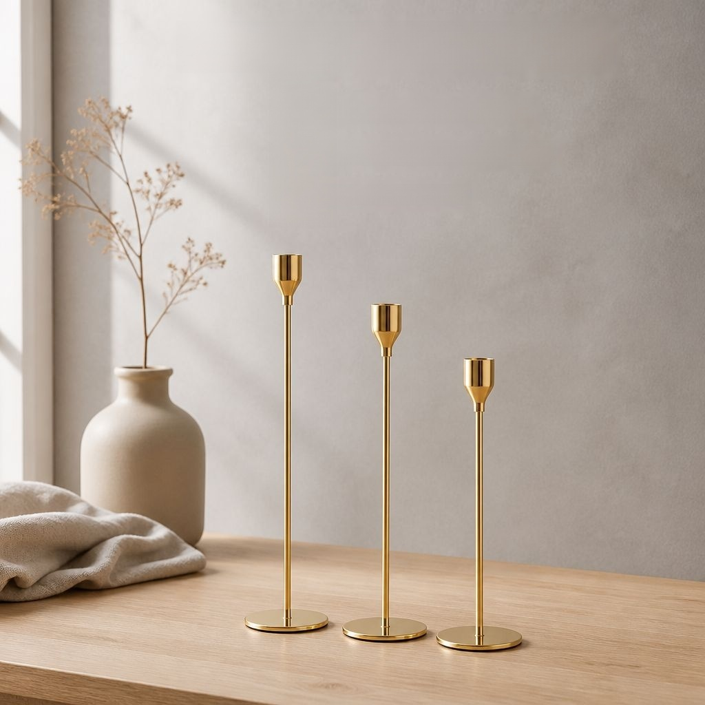 Eleganter Kerzenständer Metall Eisen Kerzenhalter Hochzeitsdeko