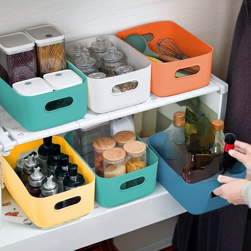 책상용 수납함 화장품 서랍 직사각형 정리함 잡화 간식 바구니 주방 수납함