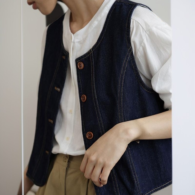 デニムベスト