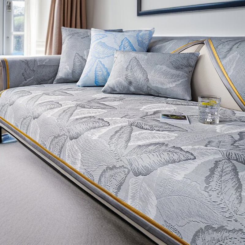 レザーソファークッションアイスシルクカバークロス 夏の滑り止め涼しい感じクッションクーラーカバーカバー