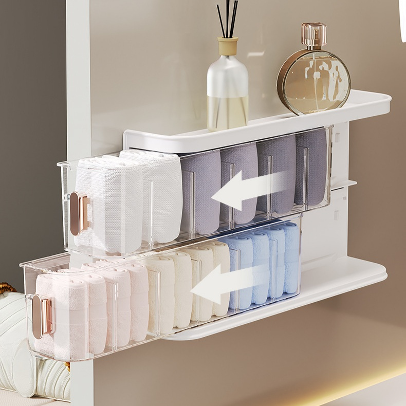 家用壁掛式分格收納盒，貼身內衣整理神器，可拆卸衣物收納盒