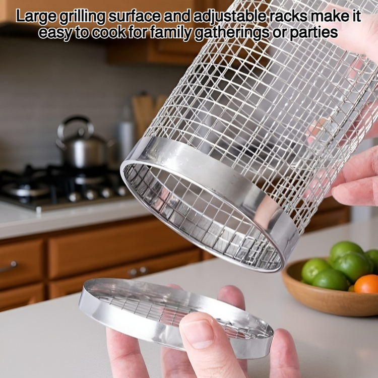 Outdoor stainless steel barbecue grill