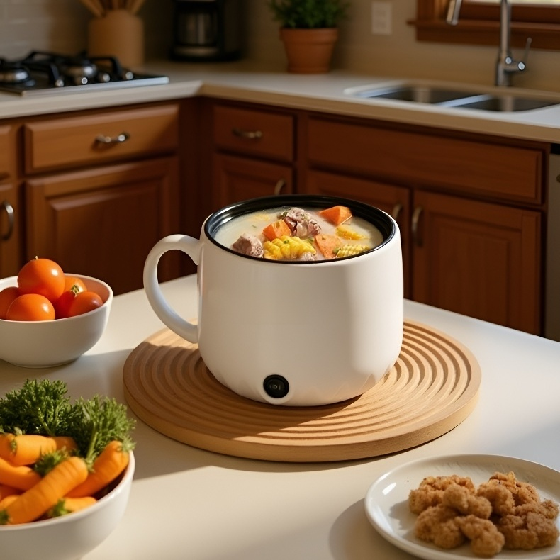 다기능 소형 밥솥으로 밥 짓기