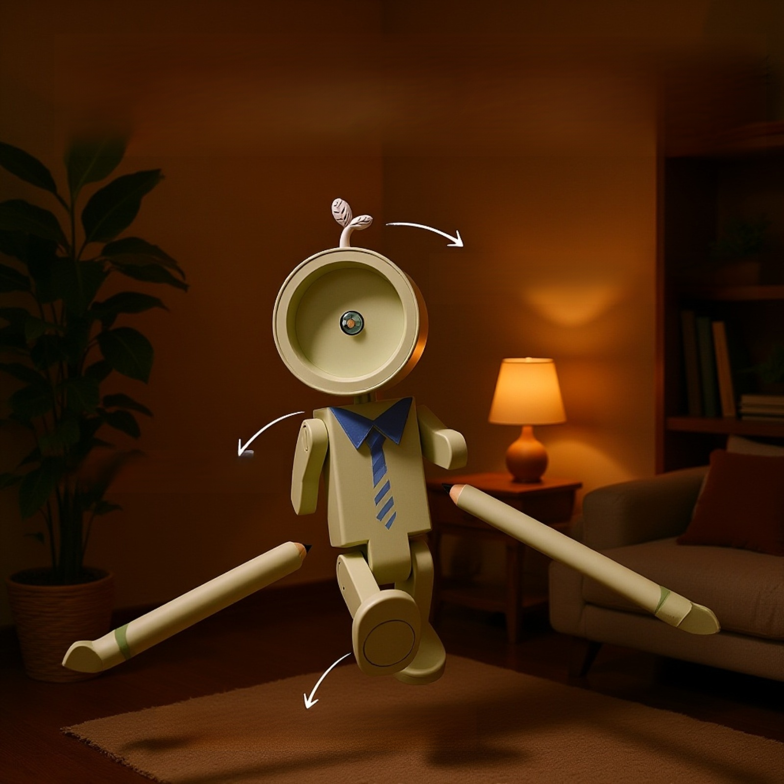 침실 무드등으로 사용 가능한 우주비행사 야간등