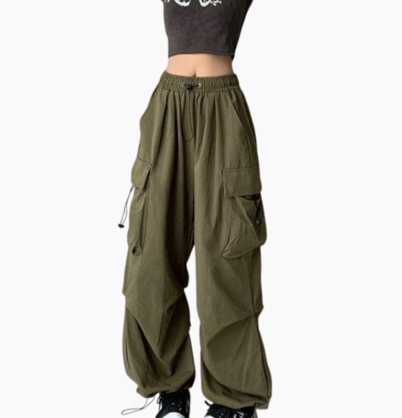 여름 와이드 팬츠 드롭 일자 조거 팬츠 캐주얼 팬츠 여 와이드 팬츠