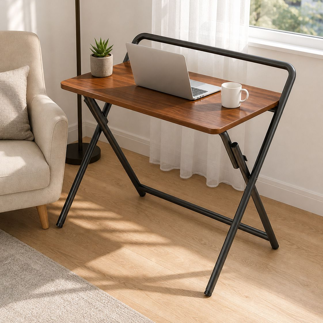 Desk foldable computer desk student home small apartment bedside table school dormitory small table 