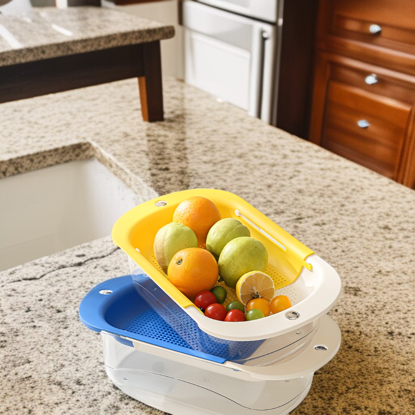 ドーパミン 引き込み式排水バスケット キッチンシンク排水ラック 果物と野菜フィルターバスケット アーティファクト