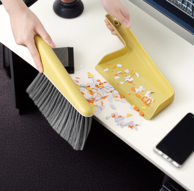 Perforated handle dusting brush for easy grip and use
