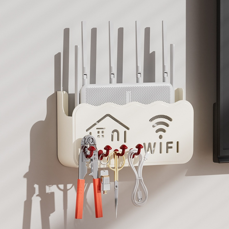Wall-mounted Router Storage Shelf