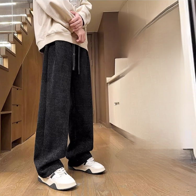 캐주얼 스트라이프 팬츠 남성 패션 코디