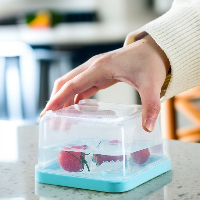 레이어드 가정용 전자레인지 도시락 식품급 밀폐캔 뚜껑 미끄럼 방지 가열 밀폐 도시락 케이스