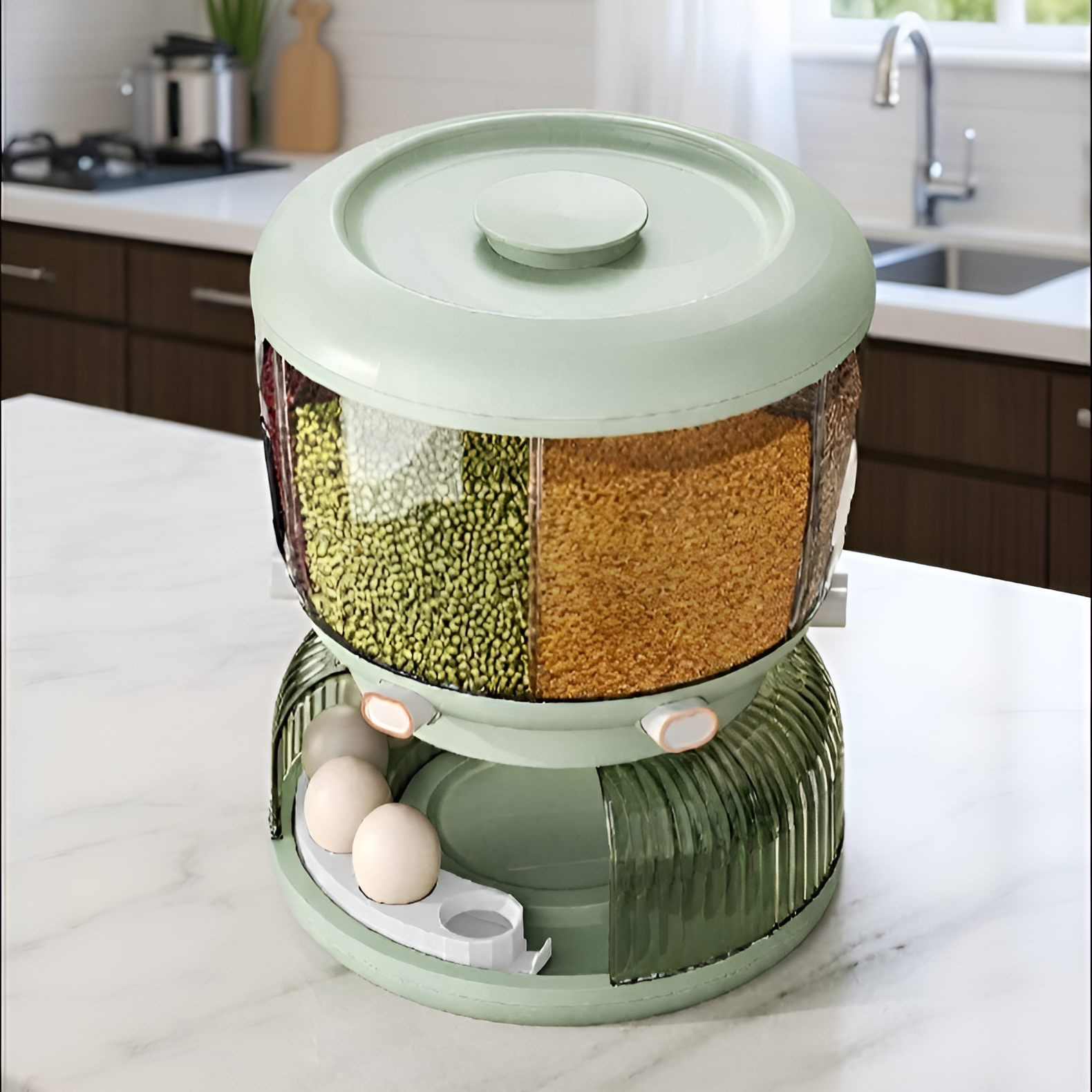 分格設計方便分類五穀雜糧