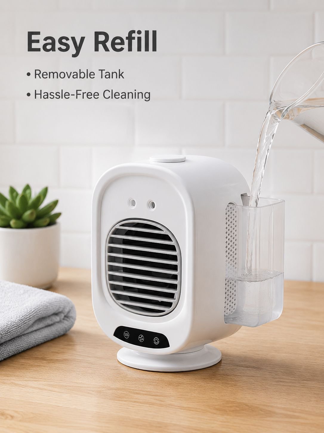 Desktop USB Mini Portable Air Conditioner Fan