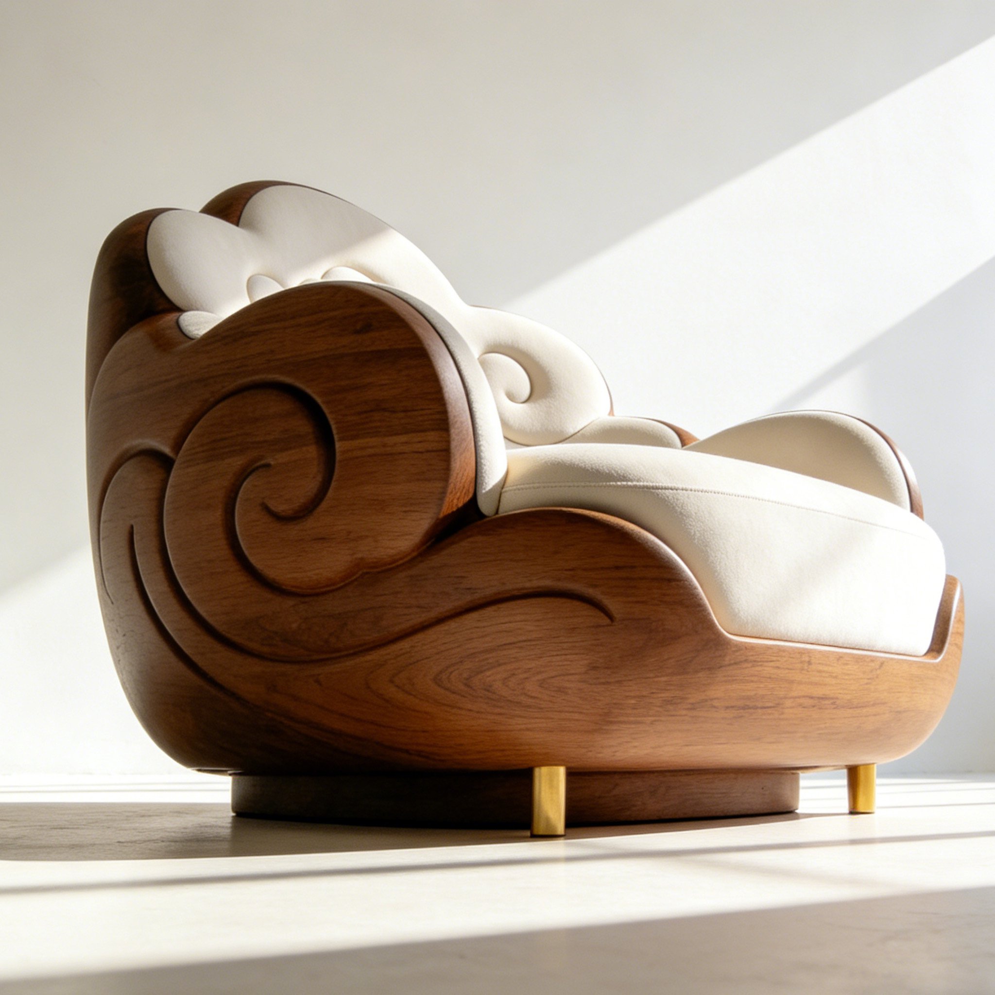 심플 원목 1인 소파