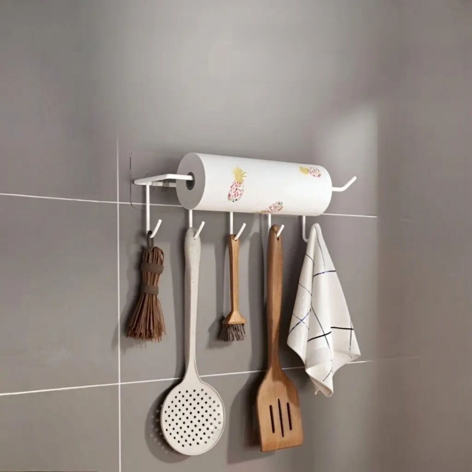 Kitchen paper towel storage rack
