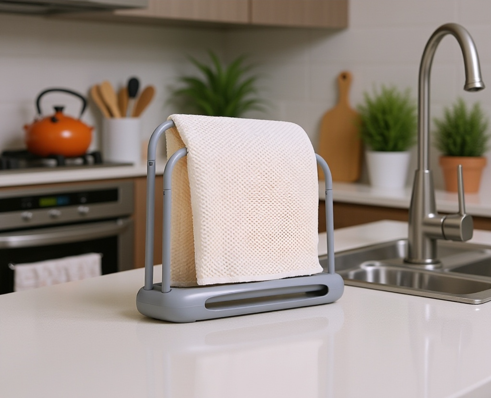 접시 진열대 쌍극식 접시걸이 근접 사진