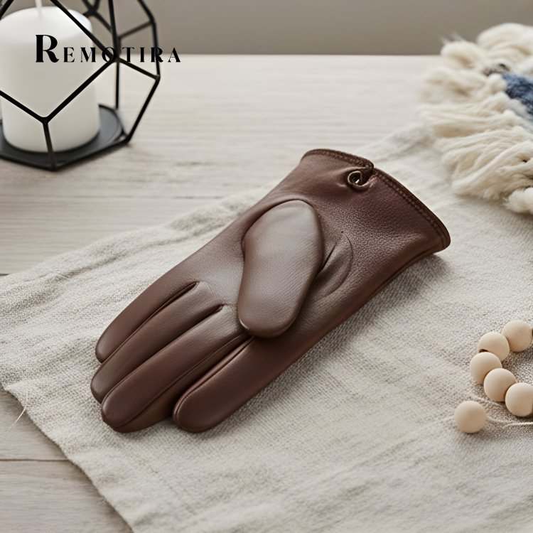 클래식 스타일의 남성용 가죽 장갑