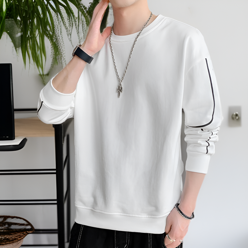 남성 캐주얼 긴팔 스웨트셔츠