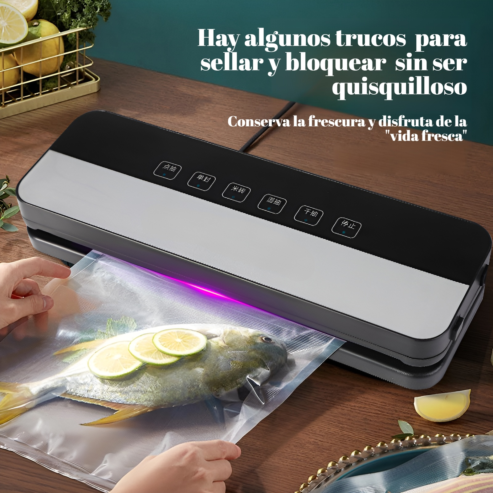 Selladora al vacío totalmente automática JMY, selladora de plástico seca y húmeda de doble propósito