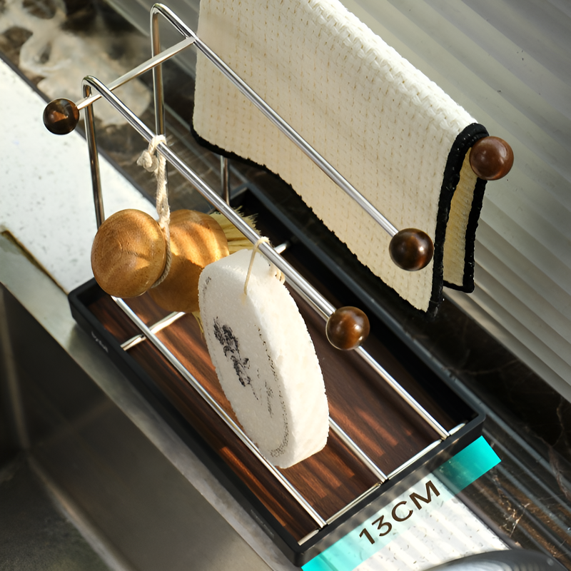 多機能キッチンふきん水切りホルダー