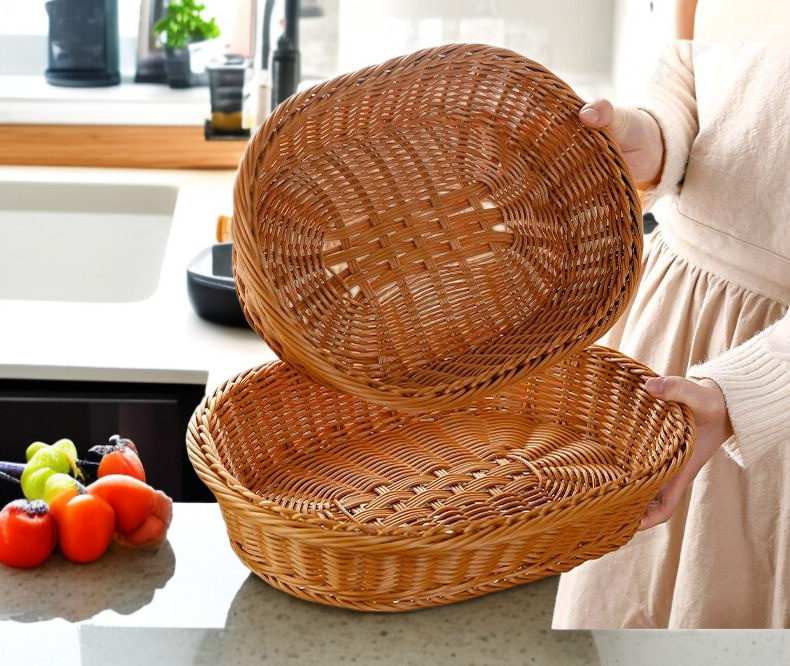 내추럴 스타일 수납 바구니 디테일