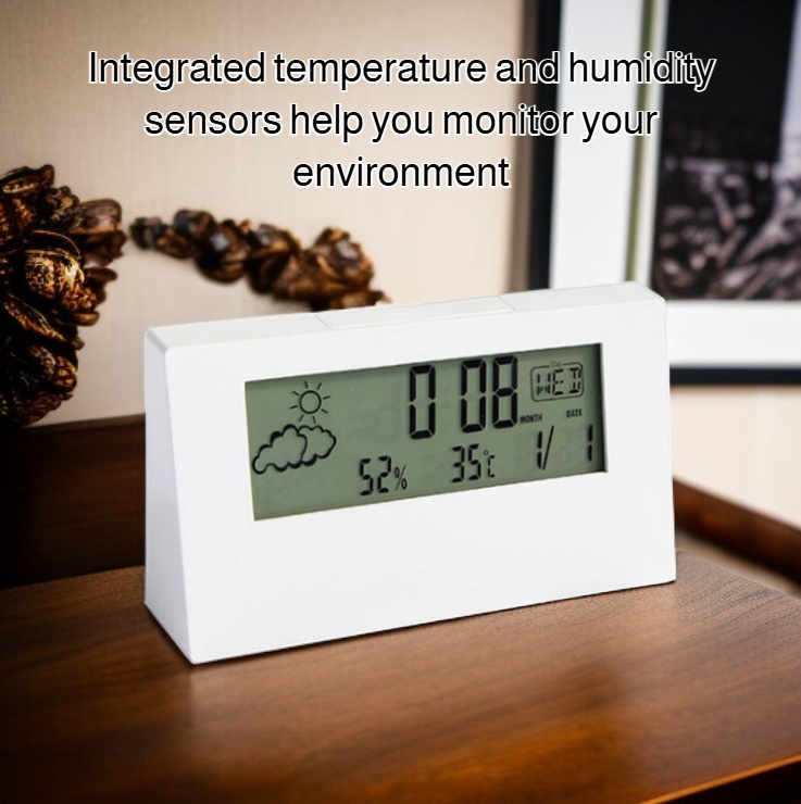 Temperature and humidity timer luminous small alarm clock