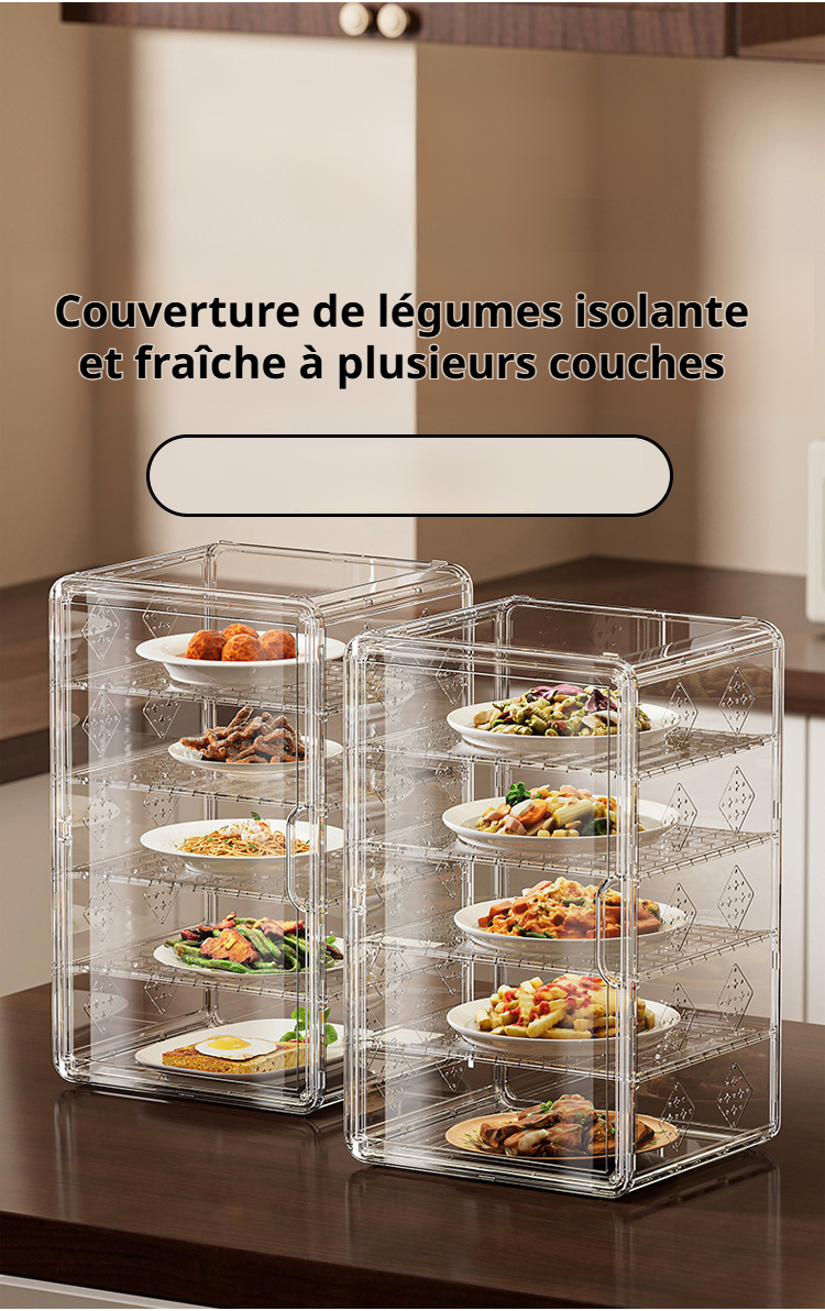 Couvercle alimentaire multicouche isolant pour conservation optimale